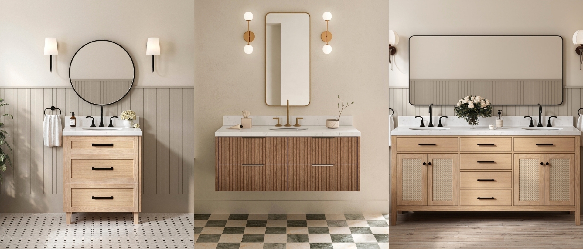 What Size Bathroom Vanity Do I Need? ARIEL Bath Sizing Guide