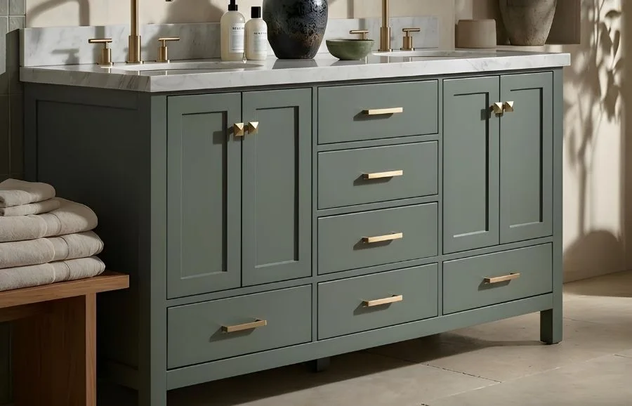 Cabinet Knobs & Pulls: A Vanity Hardware Style Guide