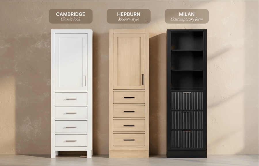 How to Size a Tall Linen Cabinet from ARIEL Bath