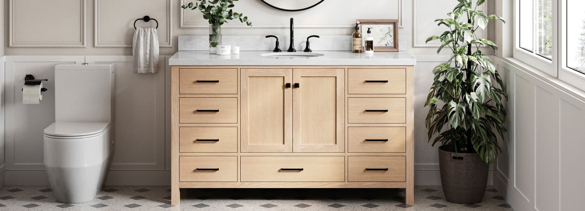 Solid Wood Bathroom Vanity