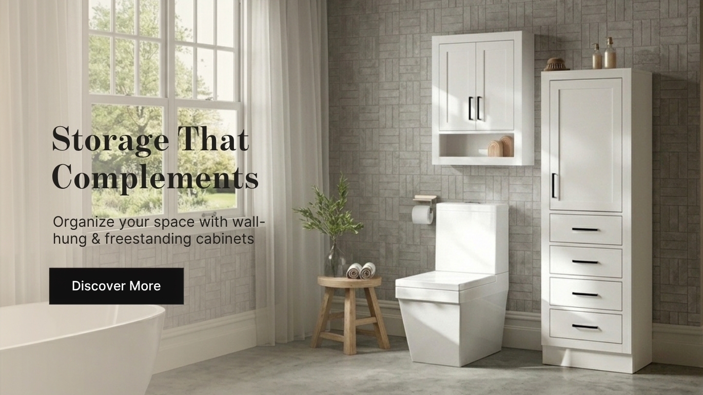 Bathroom Storage White linen tower and wall cabinet storage