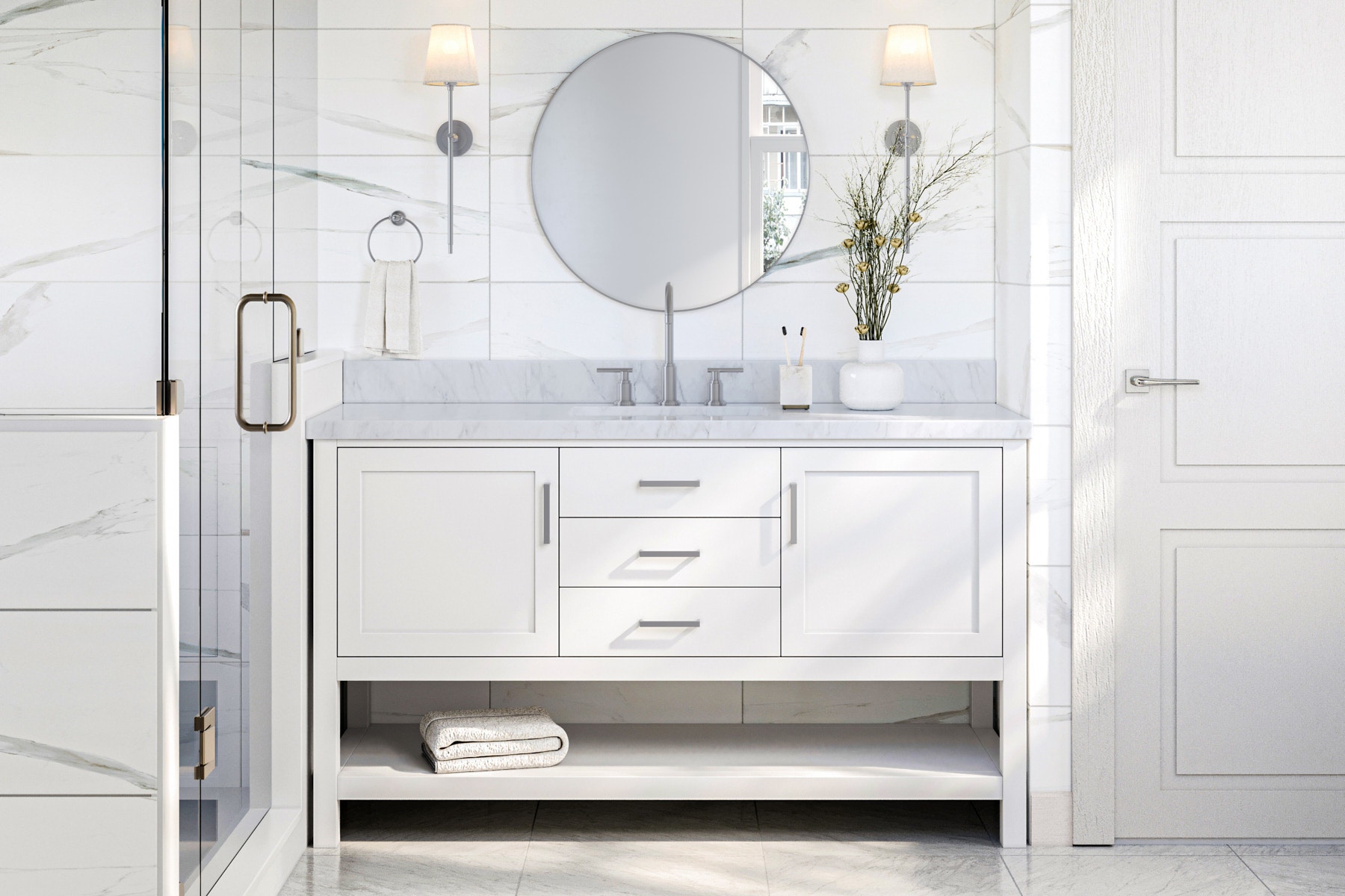 Vanity & Base Bathroom Cabinets for Storage